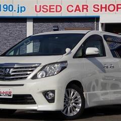 【自社ローン】トヨタ  アルファード 240S 7人乗 後期型 卍　ブラックでもローンでクルマが買えちゃいます！の画像