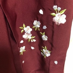 着物と袴【桜柄】の画像