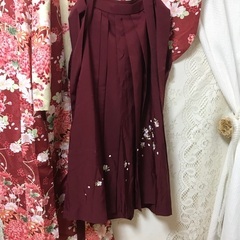 着物と袴【桜柄】の画像