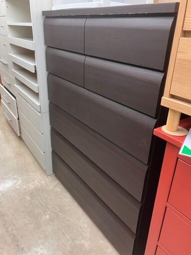 NITORI ニトリ 6段チェスト 収納家具 衣類収納 レールタイプ No.2618● ※現金、クレジット、スマホ決済対応※