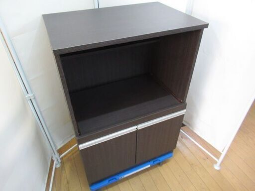 レンジ台/レンジラック/キッチン収納/ブラウン/スライド棚/90×60×40/中古品/J4939/
