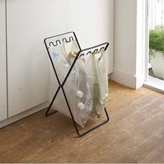 山崎実業 レジ袋スタンド ブラック 約W24×D31×H48cm 