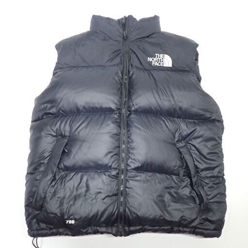 AB026 ノースフェイス ダウンベスト 700フィル フード収納