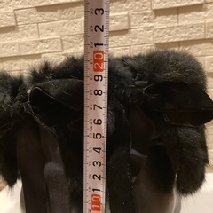 Marie femme 23.5cm ショートブーツ　黒　ファーの画像