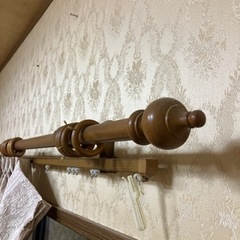 【値下げ】⭕️カーテンレールダブルx２本　実家解体の為処分の画像