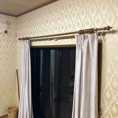 【値下げ】⭕️カーテンレールダブルx２本　実家解体の為処分の画像