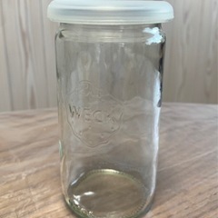 【取引中】WECK ガラス保存容器 シリコン蓋付き