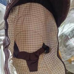 【受け渡し予定者様が決まりました！】カドージママコラボバウンサー 中古（ブラウンチェック）
品番：03057


の画像