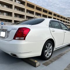 保証分割払可能！美車ディーラー整備!エアサス交換済み禁煙車!5.8万kmコミコミ即決85.8万円!200クラウンマジェスタCタイプモデリスタエアロ本革白パールホワイトドラレコの画像