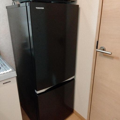 TOSHIBA 東芝　GR-R15BS　単身　一人暮らし　冷蔵庫 ブラック