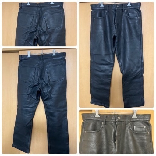 クシタニ　レザーパンツ　ブラック