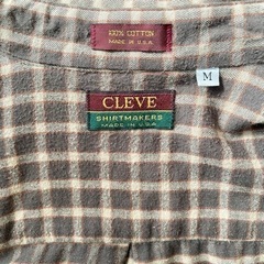 CLEVE クリーブ チェックネルシャツ MADE IN USA アメリカ製の画像