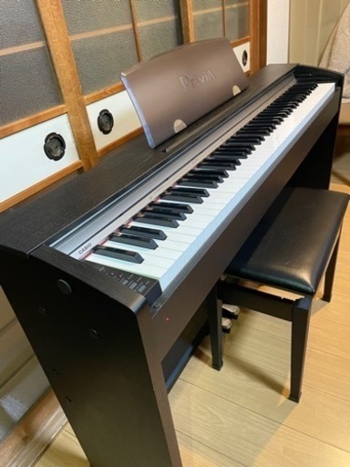 CASIO  Privia PX-730 (椅子、ペダル付き) 88鍵 ブラックウッド調 【2009年製】
