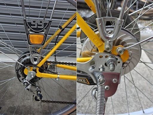 未使用(新車)【ヱビス自転車製スーパーカー自転車「SunFlower」】珍しい10段変速のスーパーカー自転車！昭和レトロ