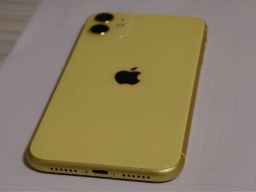 美品　iPhone 11 128GB  Apple SIMフリー イエロー黄