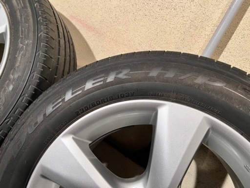 レクサス RX450h 純正ホイール 4本 バリ山タイヤ付き