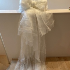 オーガンジー？チュール？生地　ホワイト