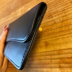 本革財布　黒の画像