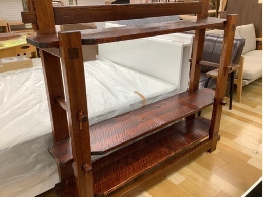 棚　天然木　渋い飾り棚売ります【トレジャーファクトリー岸和田店】