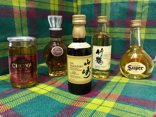 ❸ ウヰスキーミニボトル飲み比べ竹鶴ステンレスタンブラー５個セット