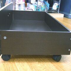 ベッド用引出し 幅80㎝ 奥行39㎝ 高さ27.5㎝ ベッド下収納 UNDER BED DRAWER ダークブラウン 西岡店の画像