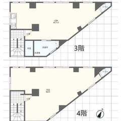 ジモティ限定特別価格　家賃10万円　敷金礼金0円♪　仲介手数料0円　事務所店舗居住用向け♪　2‐4階　155.6㎡　 - 北九州市