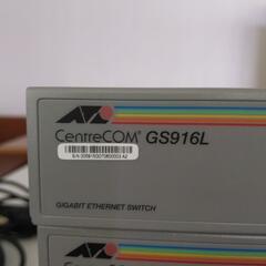 スイッチングハブCentreVOM GS916L(RoHS)5台セットの画像