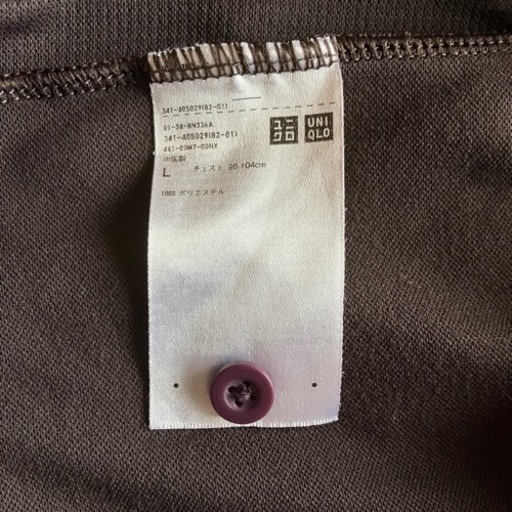 錦織圭選手着用デザイン UNIQLO ポロシャツ L 紫