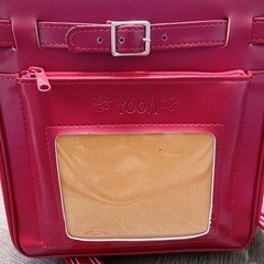 【 格安 】 中古 ランドセル プーさん 赤 の画像