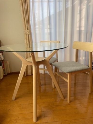 ガラステーブル&チェア