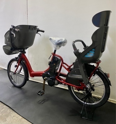 関東全域送料無料 保証付き 電動自転車 ブリヂストン ビッケポーラー 20インチ 13.2ah 3人乗り 赤