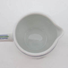 ss3991　ノリタケ　クリーマー　チンツ果物画　白地　Noritake　ミルクピッチャー　ミルクポット　陶器製　コーヒー　珈琲　水差し　小さな花瓶としてもの画像