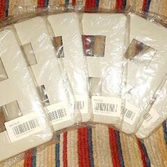 💡松下電工(パナソニック) コンセントカバー 2個口 新品 6個セット 日本製の画像