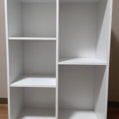 白いカラーボックス２列