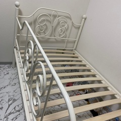 【お値下げ】ニトリ　ベッド　テフ2 ホワイト　の画像