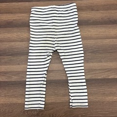 こども服90cm ホワイト&ネイビー　ボーダー