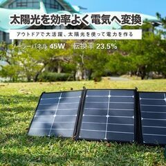 ⑧【処分価格】新品　ソーラーパネル45Wh 