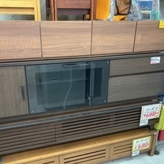 ●販売終了●テレビ台　ローボード　ソフトクローズタイプ　ブラウン　中古品