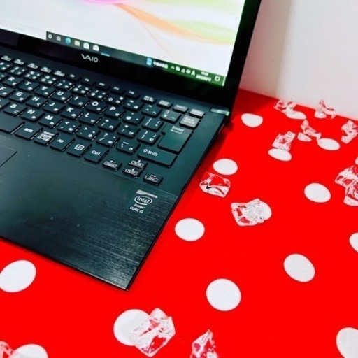 A-53/シックなカッコいいVAIO♡初心者様大歓迎/光るキーボードPC