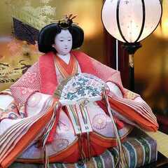 001 ★北41★ 京都 西陣織 伝統裂地 本仕立本頭 御雛 東京 吉徳大光 雛人形 三段飾り 一式 ひな祭り 欠品無 瑞光作 御雛雪洞の画像