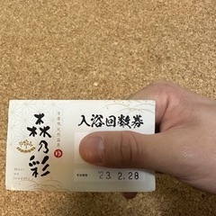 多摩天然温泉 森乃彩 回数券2回分