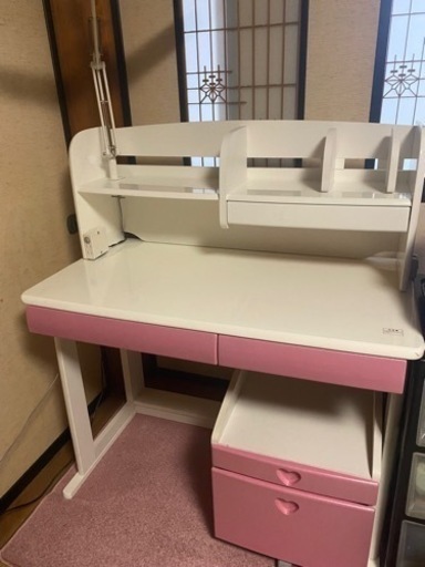 学習机 勉強机 ピンク