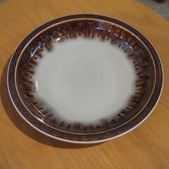 デンマークBing&Grondahl(ビングオーグレンダール)社のJens H. Quistgaard(イェンス・クイストゴー) MAXICO(メキシコ)ディーププレート/20.5cm。ケーキ皿DB214の画像