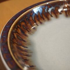 デンマークBing&Grondahl(ビングオーグレンダール)社のJens H. Quistgaard(イェンス・クイストゴー) MAXICO(メキシコ)ディーププレート/20.5cm。ケーキ皿DB214の画像