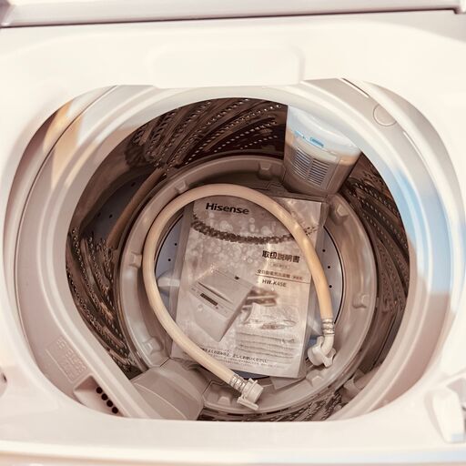 11666 Hisense 一人暮らし洗濯機 2022年製 4.5kg ?2月18、19、25、26日大阪市～枚方方面 条件付き配送