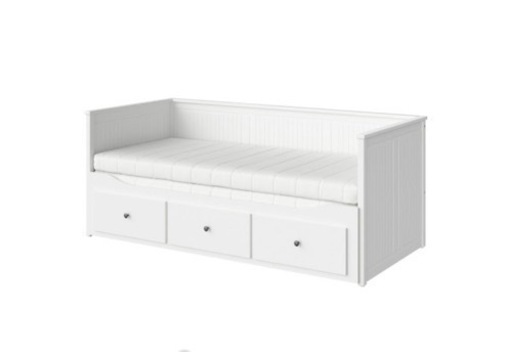 IKEA - HEMNES ヘムネス デイベッド 引き出し3、マットレス2付き 