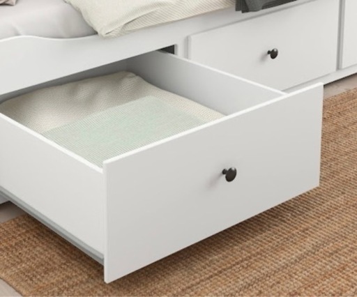 IKEA - HEMNES ヘムネス デイベッド 引き出し3、マットレス2付き 