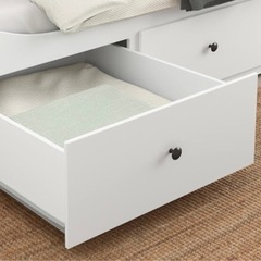 IKEA - HEMNES ヘムネス デイベッド 引き出し3、マットレス2付き の画像