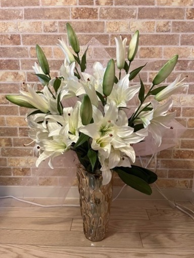 アーティフィッシャルフラワー　花瓶付き　×2 値下げ！！