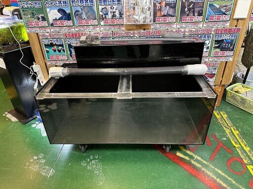 アクリル水槽 上部濾過装置一式 W1200 H600 D450 淡水 アロアナ【愛品倶楽部柏店】